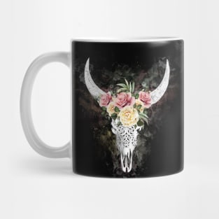 Cow skull floral 16 Mug